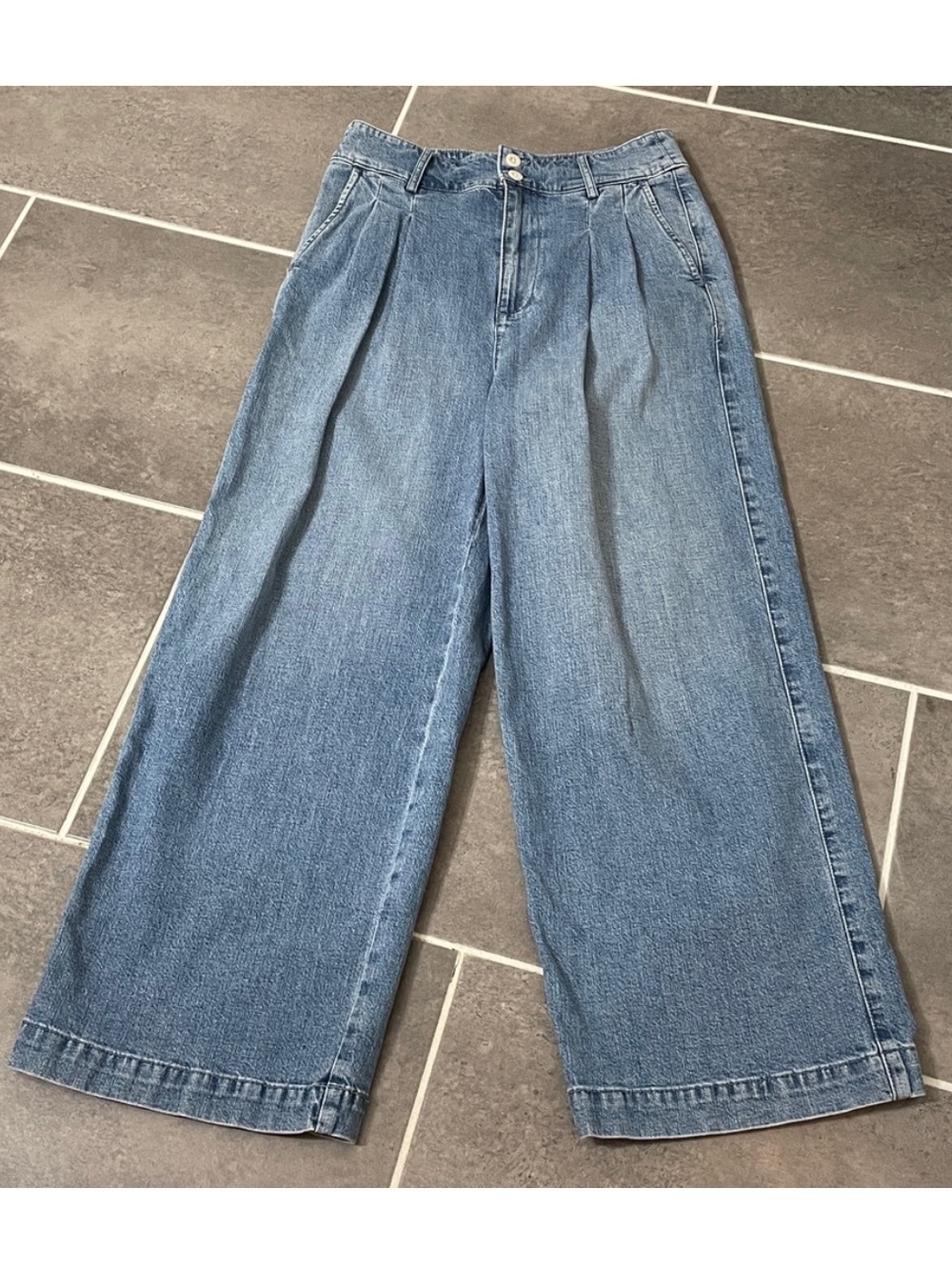 Madewell Light Blue Wide Leg Jeans